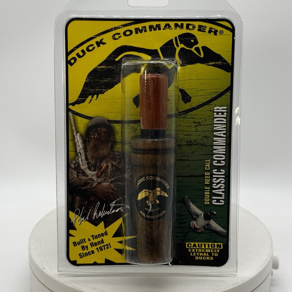 Duck Commander Classic Wood Commander Double Reed Duck Call Made in USA New